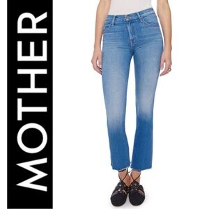 MOTHER The Insider Ankle Fray Jeans in Eager Beaver Size 27